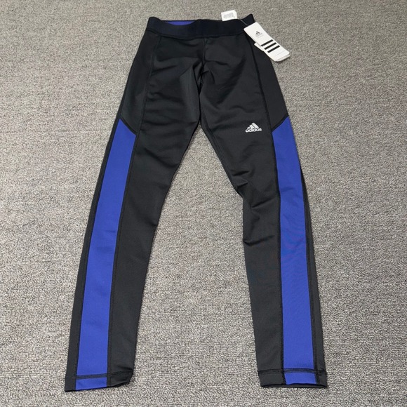 adidas Pants - Adidas Techfit Climalite Compression Leggings Womens XS Black Indigo Gorpcore